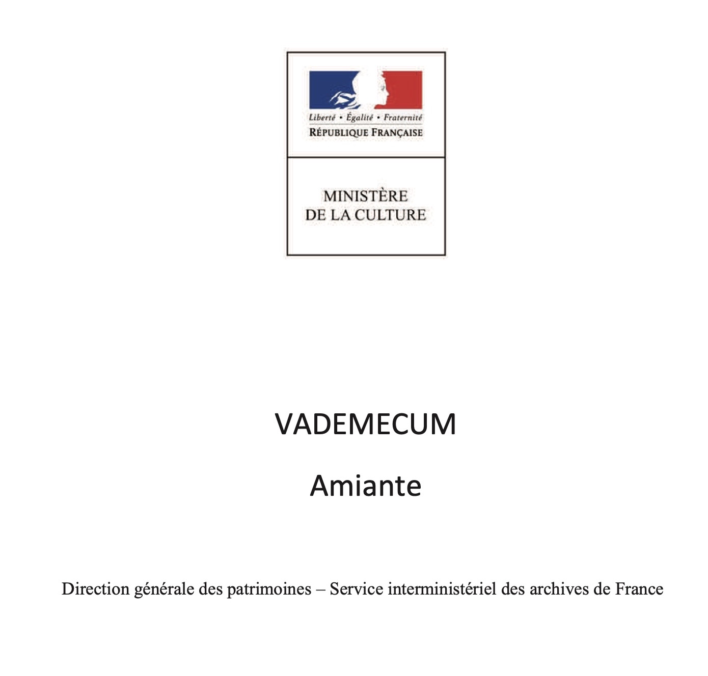Ressource Amiante &#8211; portail France Archives