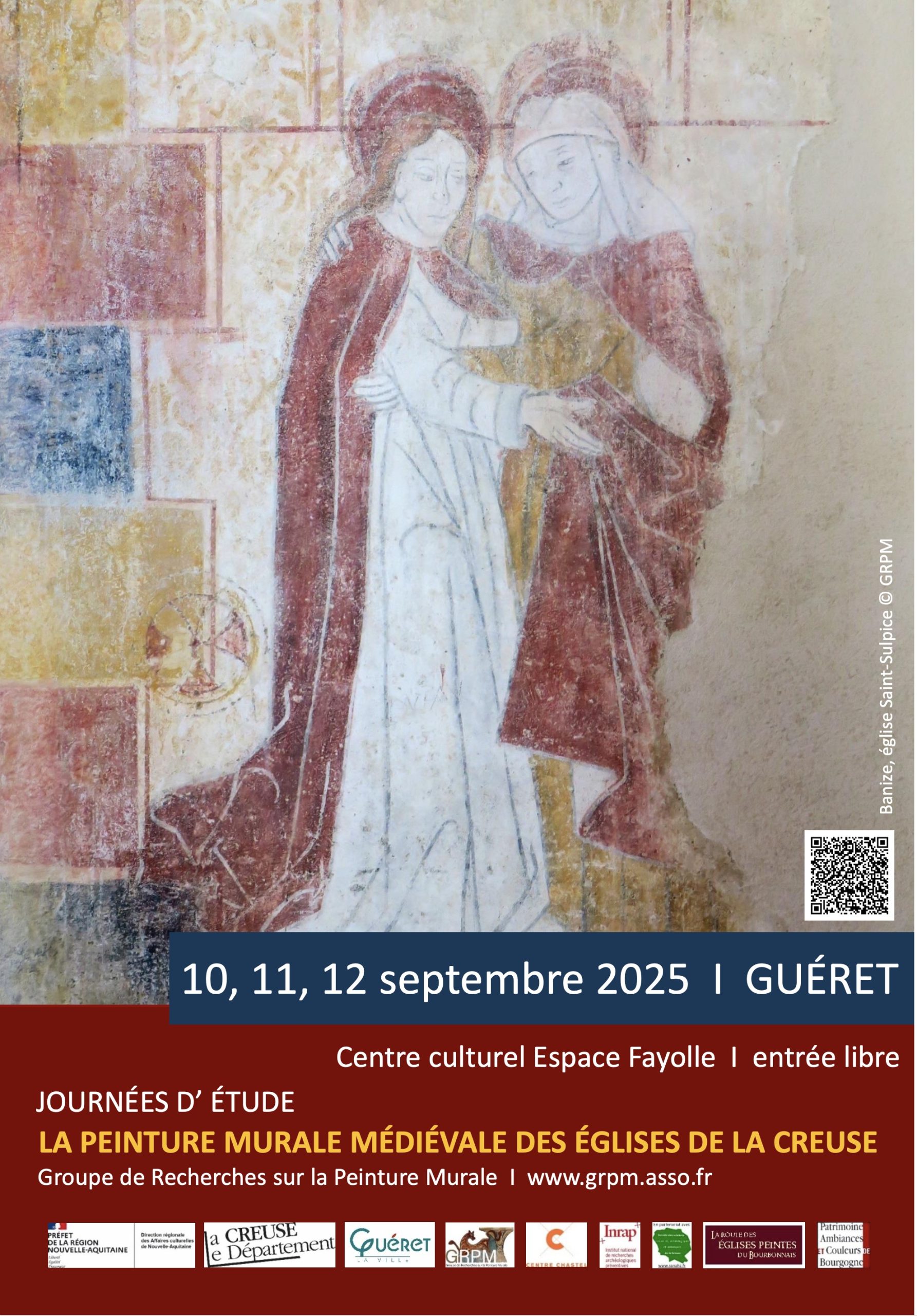Colloque peinture murale &#8211; Guéret &#8211; 10-12 septembre 2025