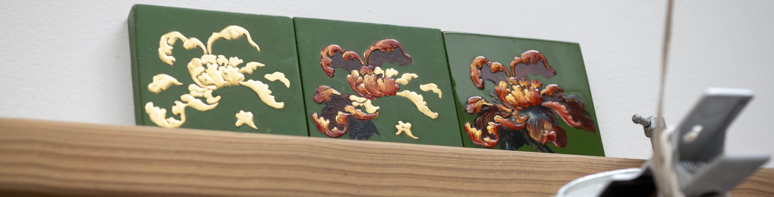 Atelier de conservation-restauration d'Anne Jacquin. Photo Anne-Charlotte Compan / Hans Lucas