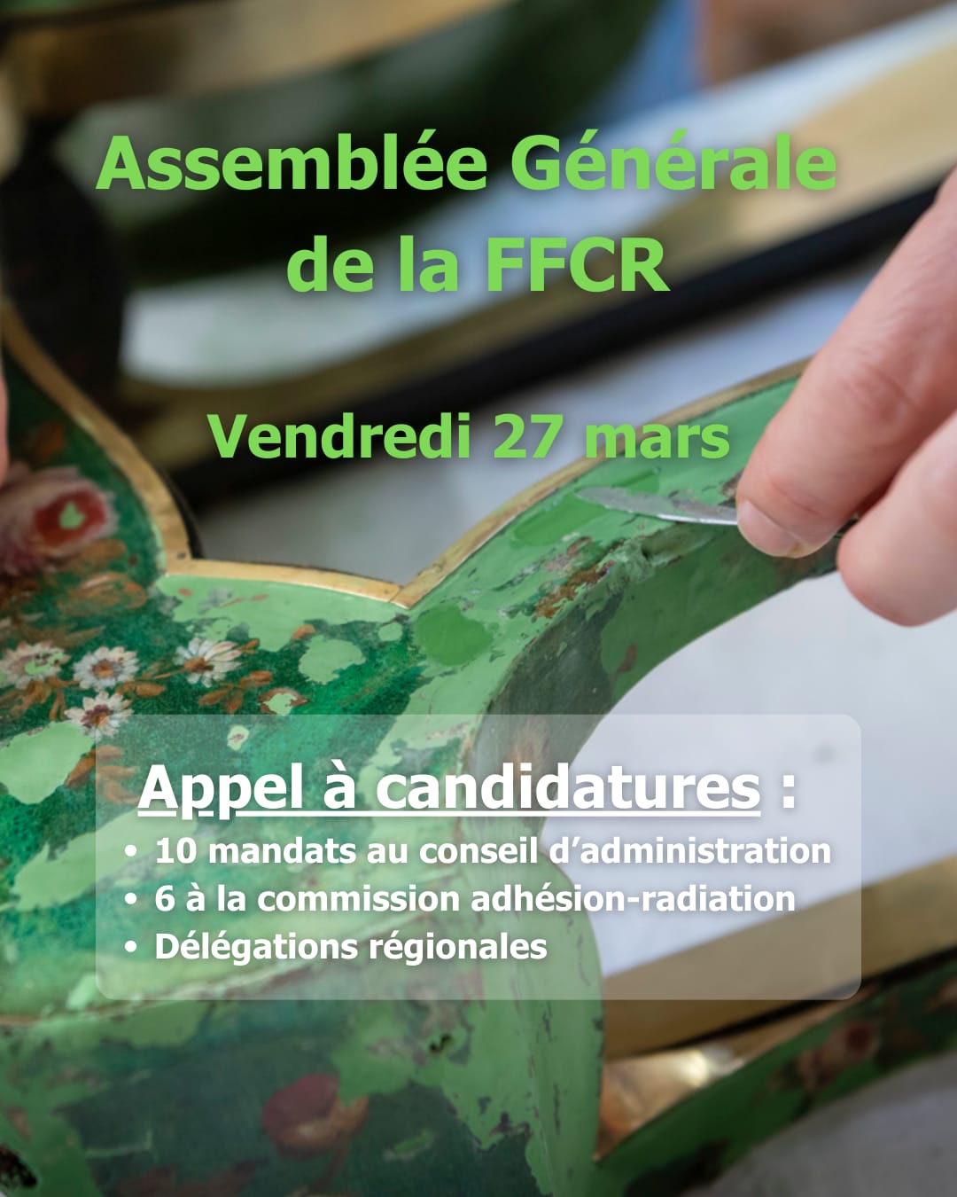 FFCR - Assembl&eacute;e g&eacute;n&eacute;rale - 27 mars 2026