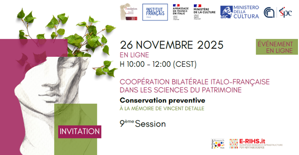 La conservation préventive &#8211; 9ᵉ séminaire de la Coopération bilatérale italo-française &#8211; 26 novembre 2025 &#8211; en ligne