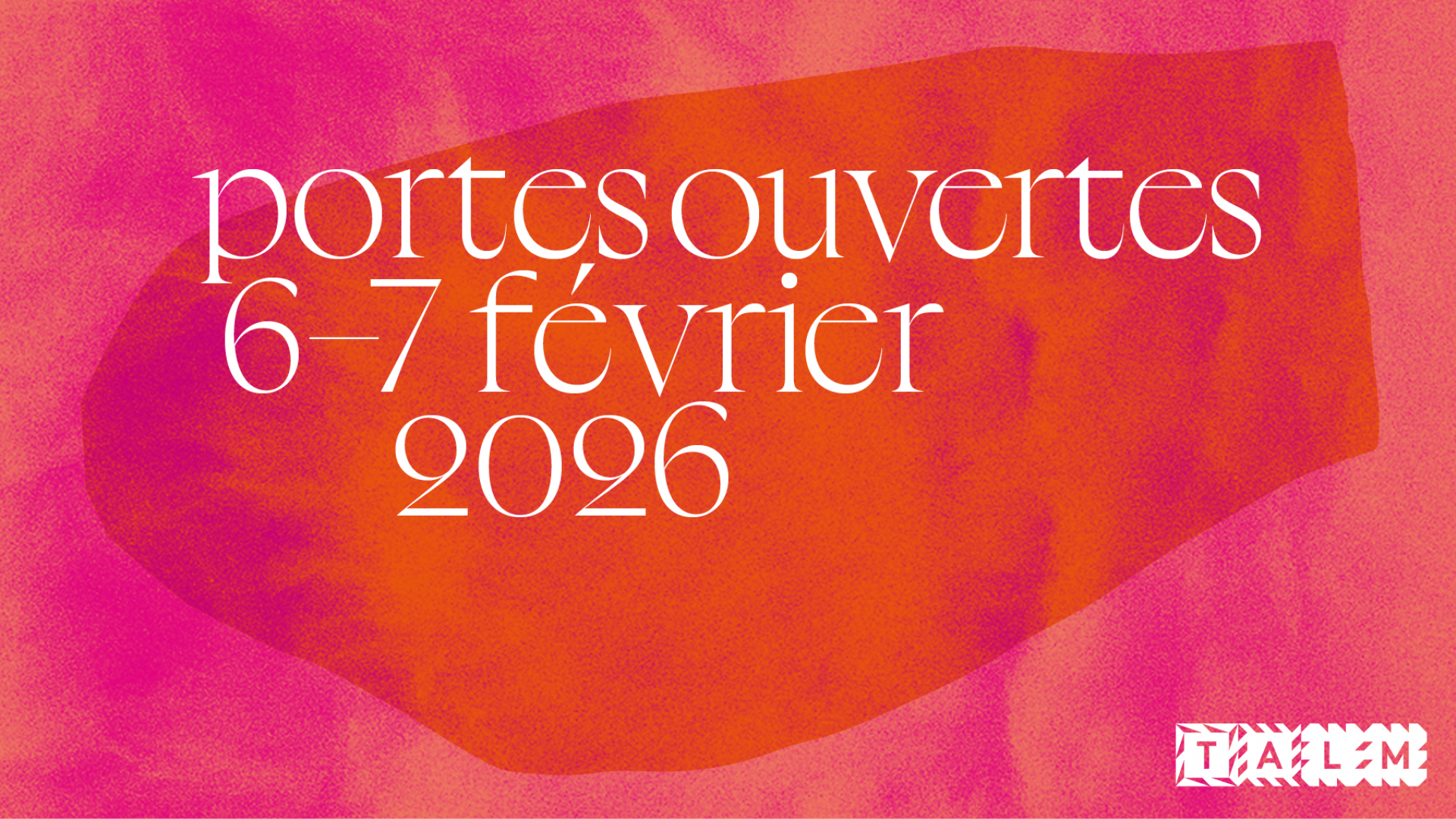 Portes ouvertes ESAD TALM-Tours – 6 et 7 février 2026