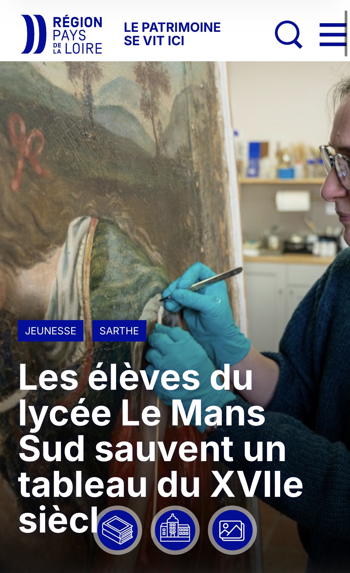 Médiations sur la conservation-restauration en Sarthe