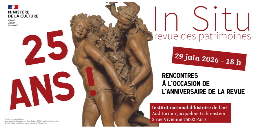La revue In Situ f&ecirc;te ses 25 ans – 29 juin 2026 – Paris